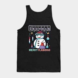 Merry Flaskmas - For Science Scientist Christmas Tank Top